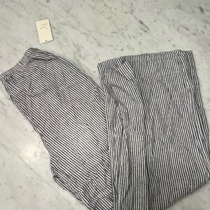 A New Day Black and White Striped Pants